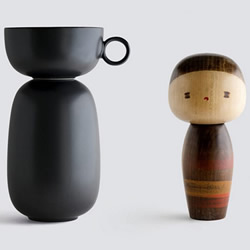 与木芥子一起喝茶!日本传统玩偶与瓷器的结合